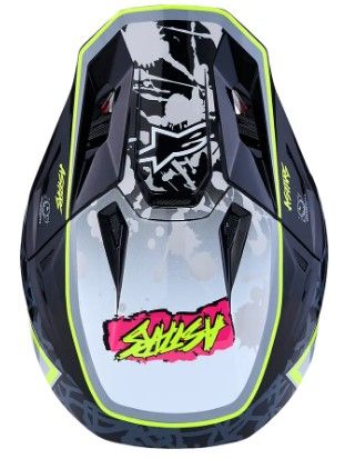 Мотокрос каска ALPINESTARS SM7 BLASTER BLK/GRY/YLW