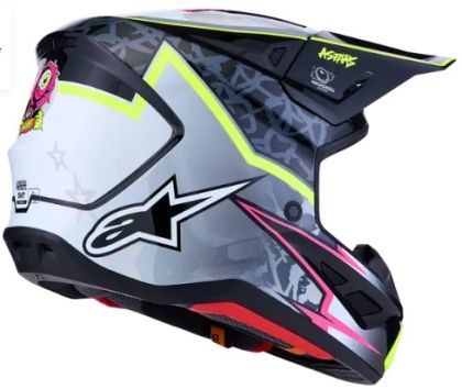 Мотокрос каска ALPINESTARS SM7 BLASTER BLK/GRY/YLW