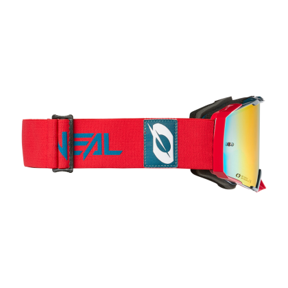 Motocross Goggles O'NEAL B-33 BOLD RED/BLUE - RADIUM RED