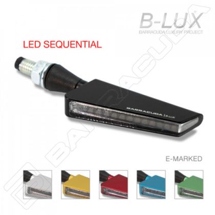 Indicatoare LED pentru motociclete BARRACUDA SQ-LED B-LUX VERDE