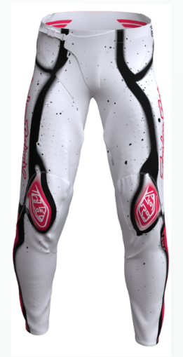 Motocross breeches TROY LEE DESIGNS SE Ultra Membrane Pants - White/Infra Red