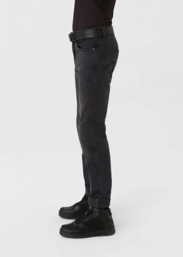 Blugi motociclisți PANDO MOTO ROBBY BLACK LONG - Slim fit Cordura®