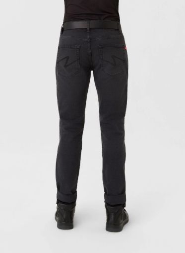 Blugi motociclisți PANDO MOTO ROBBY BLACK LONG - Slim fit Cordura®