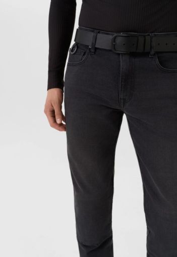 Blugi motociclisți PANDO MOTO ROBBY BLACK LONG - Slim fit Cordura®