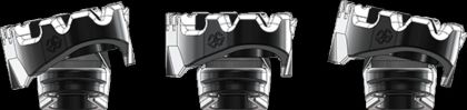 Set of footrests TECH-X BK UF35 GILLES RGK-109-UF35-SET-B