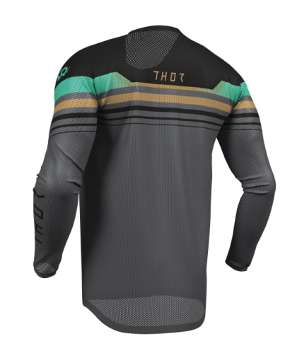 Motocross jersey THOR LAUNCHMODE VENTED RAPTOR BLACK/CHAR