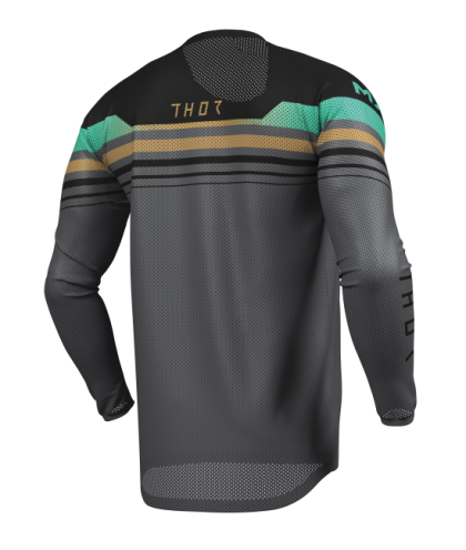 Motocross jersey THOR LAUNCHMODE VENTED RAPTOR BLACK/CHAR