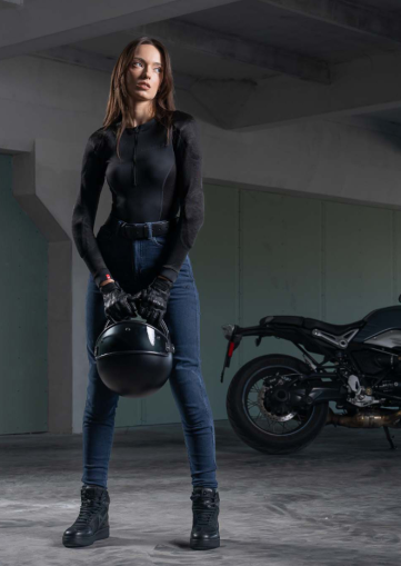 Дамски мото дънки PANDO MOTO KUSARI COR 02 - Skinny-Fit Cordura® - LONG