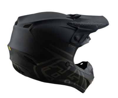 Motocross helmet TROY LEE DESIGNS GP Pro Mono - Black