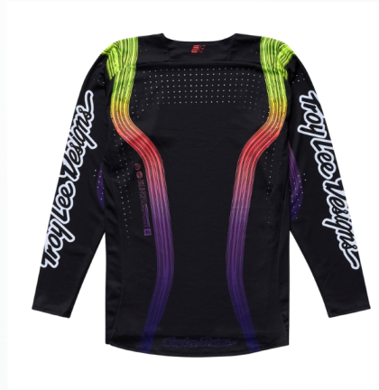Motocross Jersey TROY LEE DESIGNS SE PRO Stripes Jersey - Black/Multi
