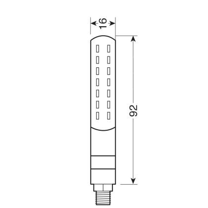 Indicatoare/lumini spate Line SQ - LED 12V - 90477