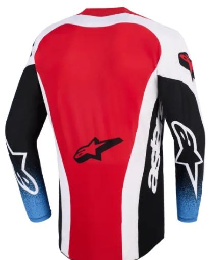 Motocross jersey Alpinestars TECHSTAR KNIF BLACK WHITE RED