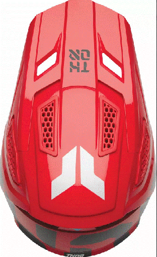 Casca motocross THOR FLEET FORGE RED