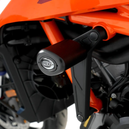 R&G RACING Aero Crash Protectors - Black KTM SuperDuke 1390 24-26