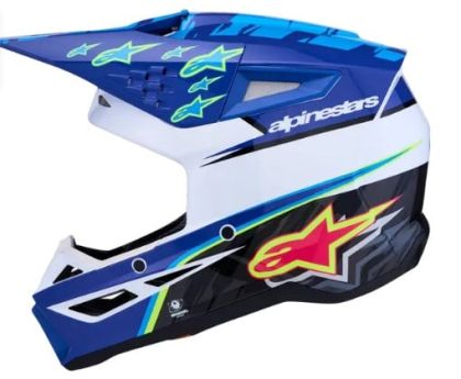 Κράνος μοτοκρός ALPINESTARS SM3 FALCON ΜΠΛΕ/ΜΑΥΡΟ/ΡΟΖ