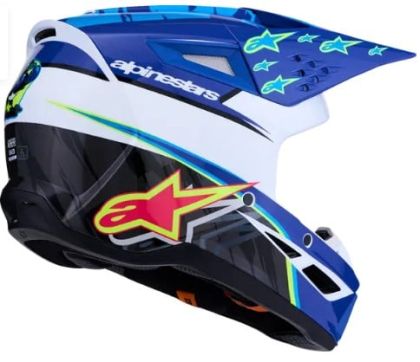 Κράνος μοτοκρός ALPINESTARS SM3 FALCON ΜΠΛΕ/ΜΑΥΡΟ/ΡΟΖ