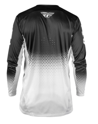 Kids motocross shirt FLY RACING Rayce Sonar - White/Black