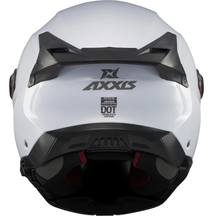 Cască modulară AXXIS GHOSTFIGHTER SV A0 ALB LUCIOS