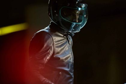 Motorcycle leather jacket SPIDI ROCK BLACK