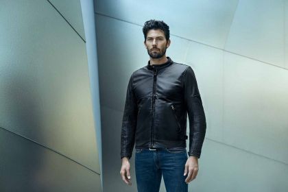 Motorcycle leather jacket SPIDI ROCK BLACK