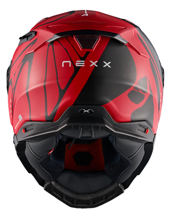 Helmet NEXX X.WST3 B-SIDE RED BLACK MATT
