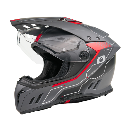 Κράνος Enduro O'NEAL SIERRA RS ECHO ΜΑΥΡΟ/ΚΟΚΚΙΝΟ V.26