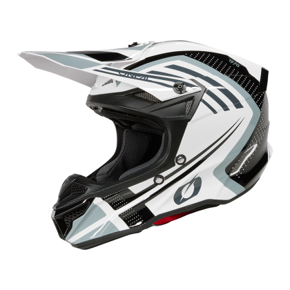 Casca motocross SERIA 5 POLIACRILIT SPIKE ALB/NEGRU V.25