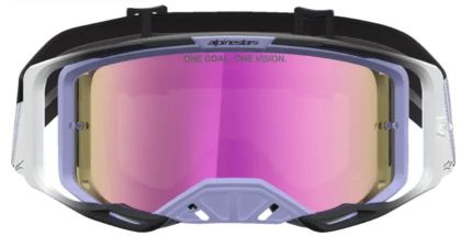 Motocross goggles ALPINESTARS VISION 8 MAVEN LAV BLACK MIRROR-PINK