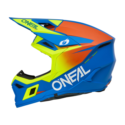 Cască Motocross O'NEAL 3SERIES ALBASTRU SOLID/NEON