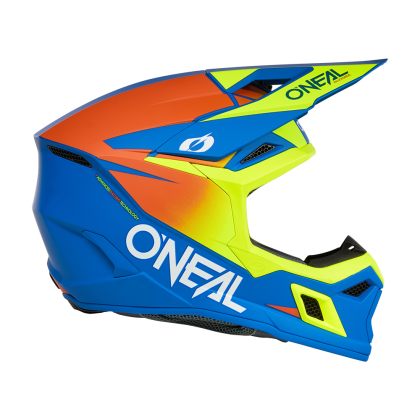 Cască Motocross O'NEAL 3SERIES ALBASTRU SOLID/NEON