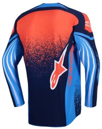 Motocross jersey Alpinestars TECHSTAR NOMUR NAVY/ORANGE/BLUE