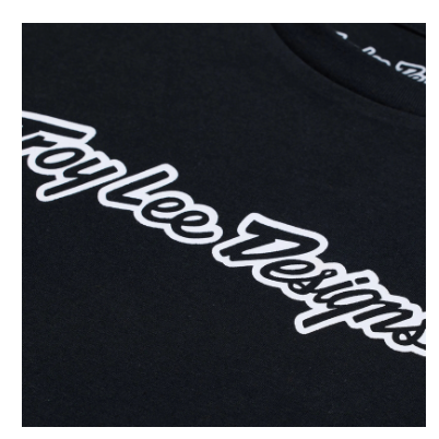 Tricou TROY LEE DESIGNS Signature pentru copii - Negru