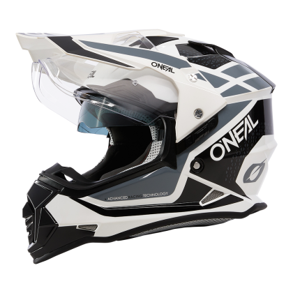 Κράνος Enduro O'NEAL SIERRA II R ΛΕΥΚΟ/ΜΑΥΡΟ/ΓΚΡΙ V.24