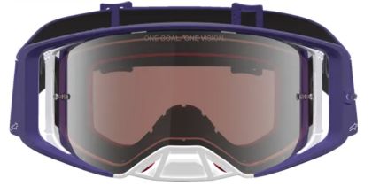 Motocross Goggles ALPINESTARS SUPERTECH ATROX DP BL WH MIRR-SILVER