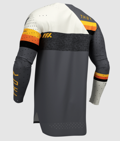 Motocross jersey THOR SPORTMODE LEAGUE CHAR/WHT