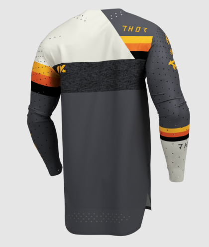 Motocross jersey THOR SPORTMODE LEAGUE CHAR/WHT
