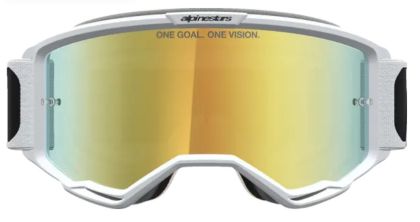 Ochelari motocross ALPINESTARS VISION 5 RORA NEGRU ALB MIR MIRROR-AURII