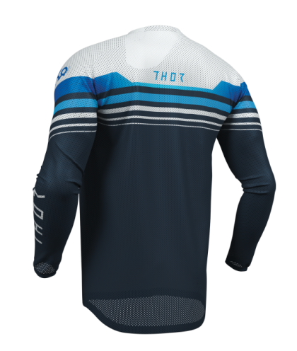 Motocross Jersey THOR LAUNCHMODE VENTED RAPTOR MIDNIGHT BLUE/GRAY