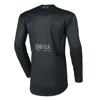 Tricou motocross O`NEAL ELEMENT BRAND NEGRU/GRI