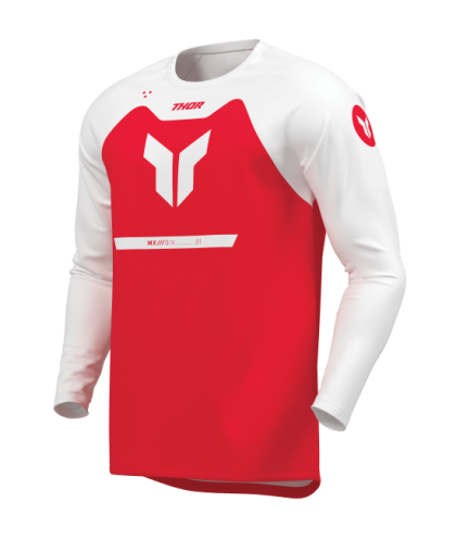 Motocross Jersey THOR RIDEMODE MENACE RED