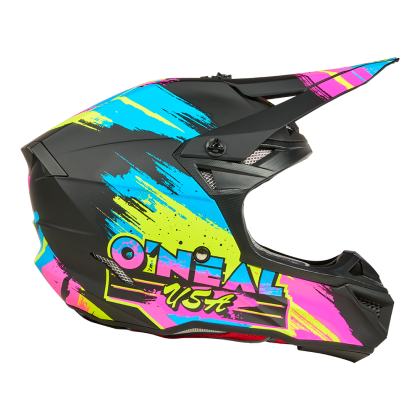 Cască motocross 5SERIES POLYACRYLITE RESEDA NEGRU/NEON