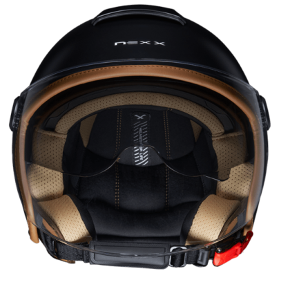 Casca scooter NEXX Y.10 SUNNY BLACK MATT CAMEL