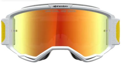 Motocross goggles ALPINESTARS VISION 5 DRAG ORG RED MIRROR-RED