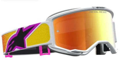 Motocross goggles ALPINESTARS VISION 5 DRAG ORG RED MIRROR-RED