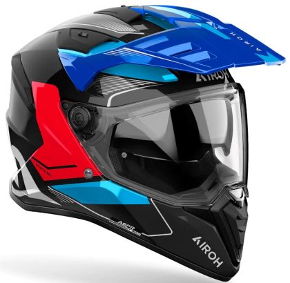 Каска AIROH BANDIT Tune Blue Red Gloss