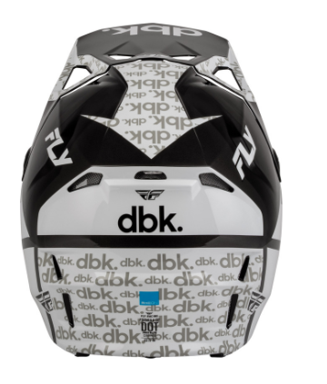 Детска мотокрос каска FLY RACING Formula CP DBK - Black/White/Grey