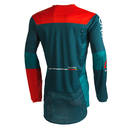 Tricou motocross O'NEAL HARDWEAR HAZE V.22 ALBASTRU/ROȘU