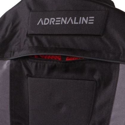 Geacă motociclistă textilă ADRENALINE PYRAMID 2.0 NEGRU/GRI/ROȘU