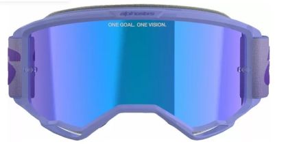 Motocross goggles ALPINESTARS VISION 5 WORDMARK PRPL MIRROR-BL
