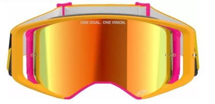 Motocross Goggles ALPINESTARS SUPERTECH CORP YLW/PNK MIRROR-RED